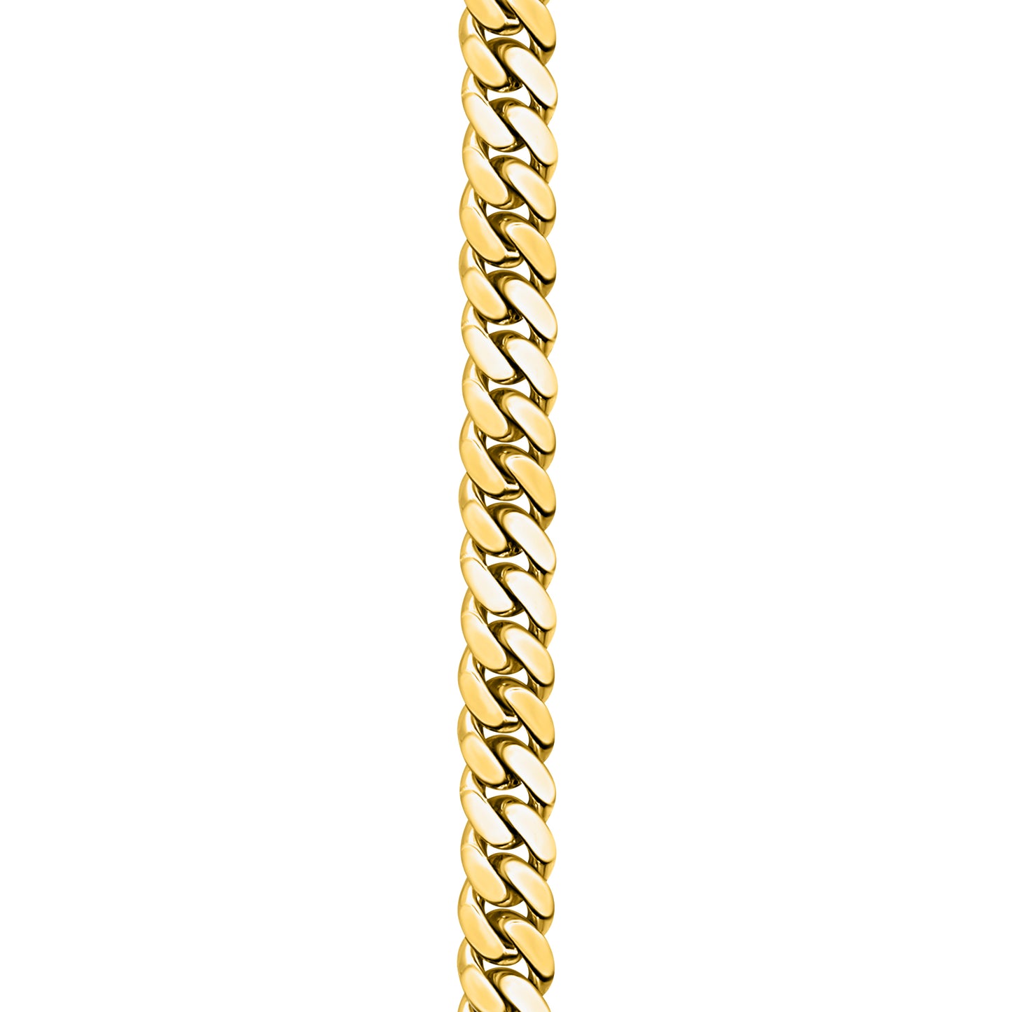 Gold Finished 925 Silver Handmade Cuban Link Bracelet