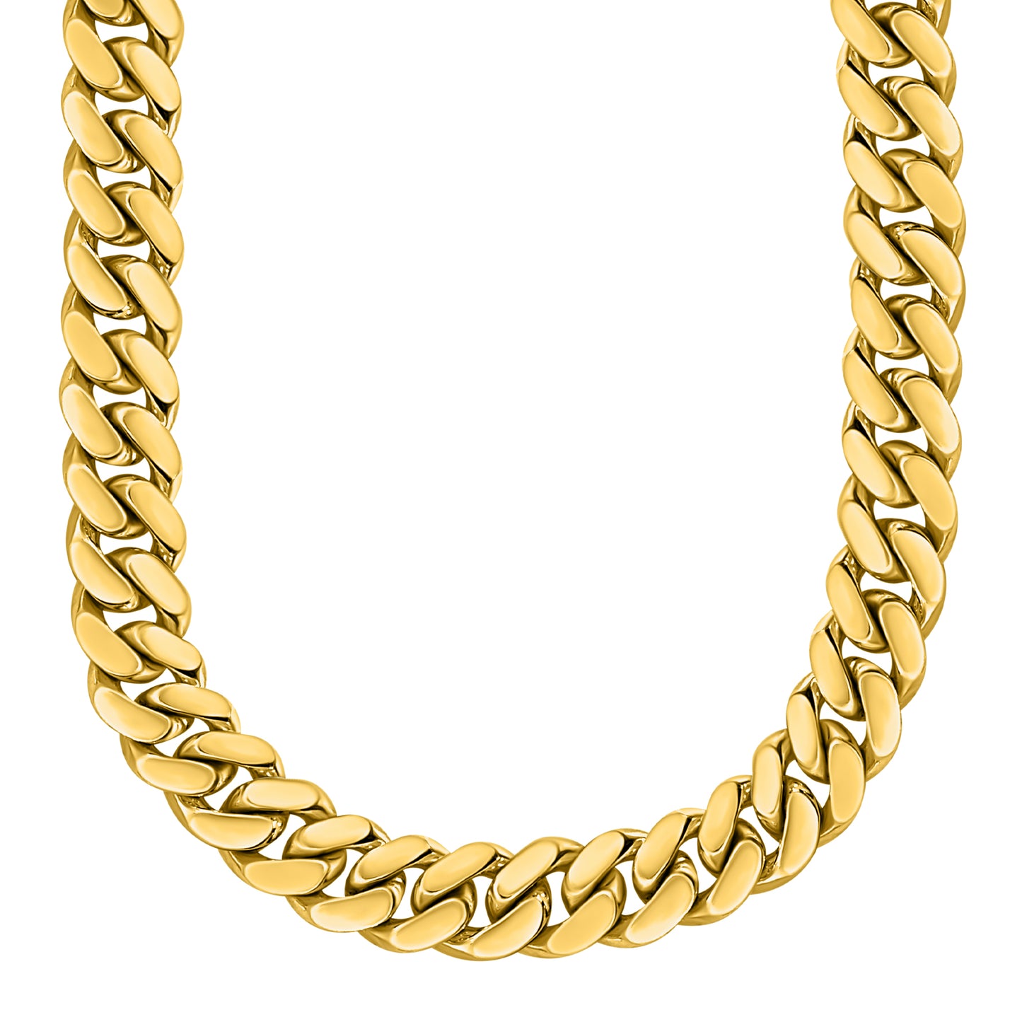Gold Finished 925 Silver Handmade Miami Cuban Link