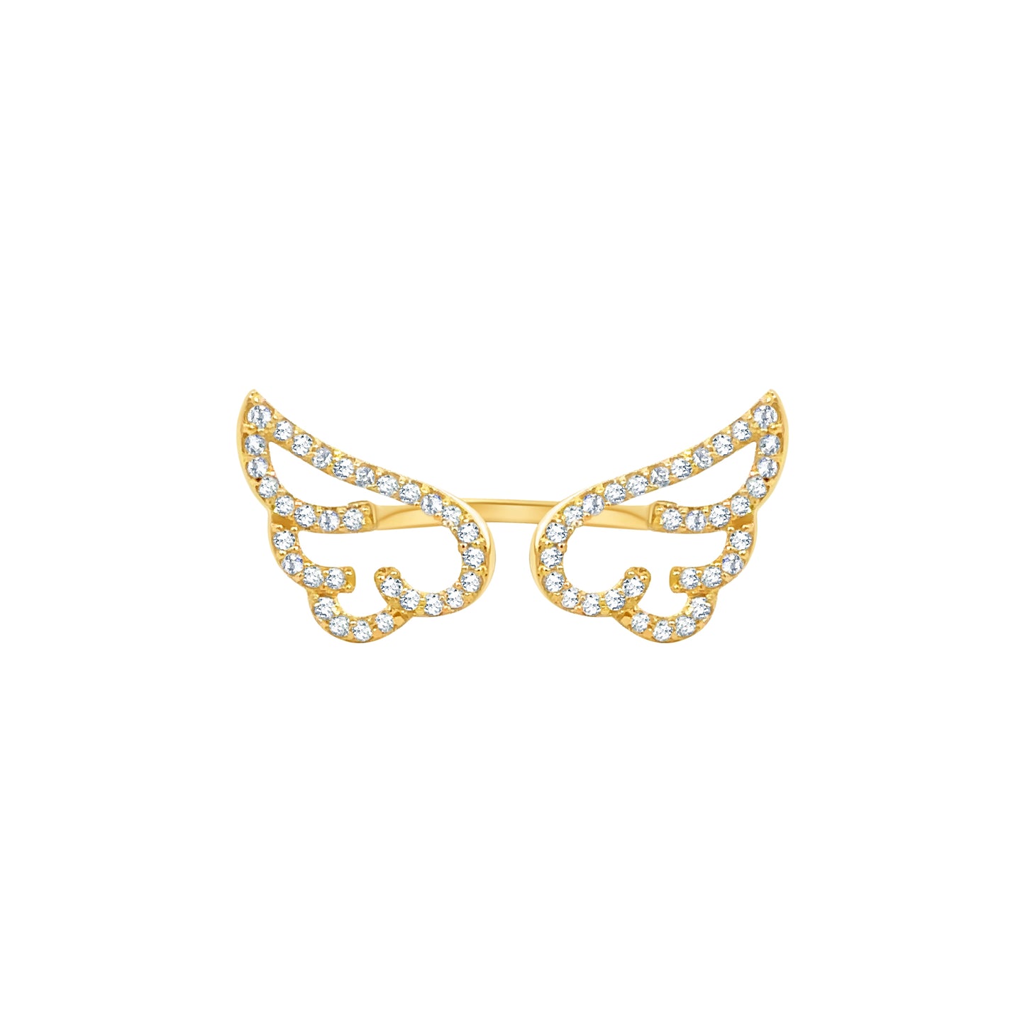 Adjustable Double Wings Ring