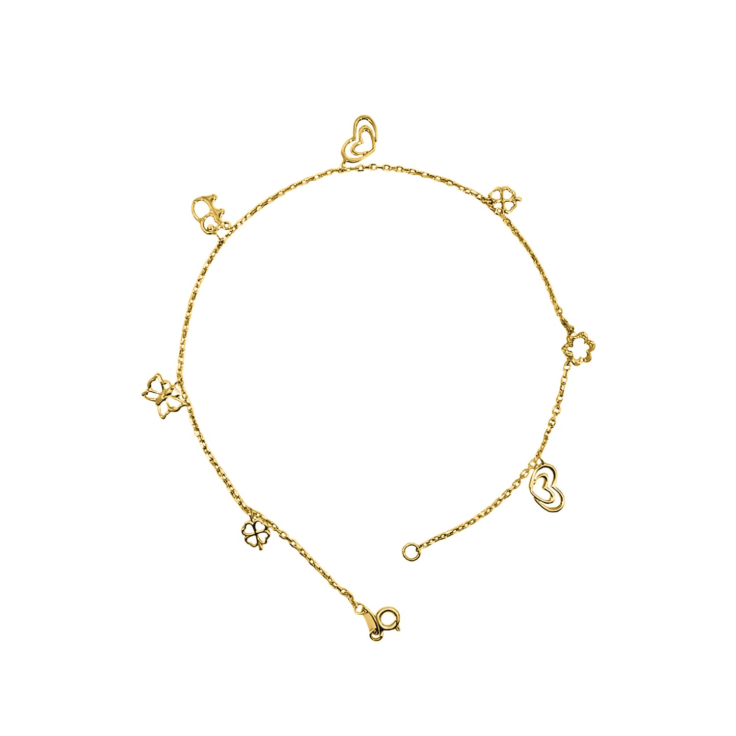 Gold Charm Anklet