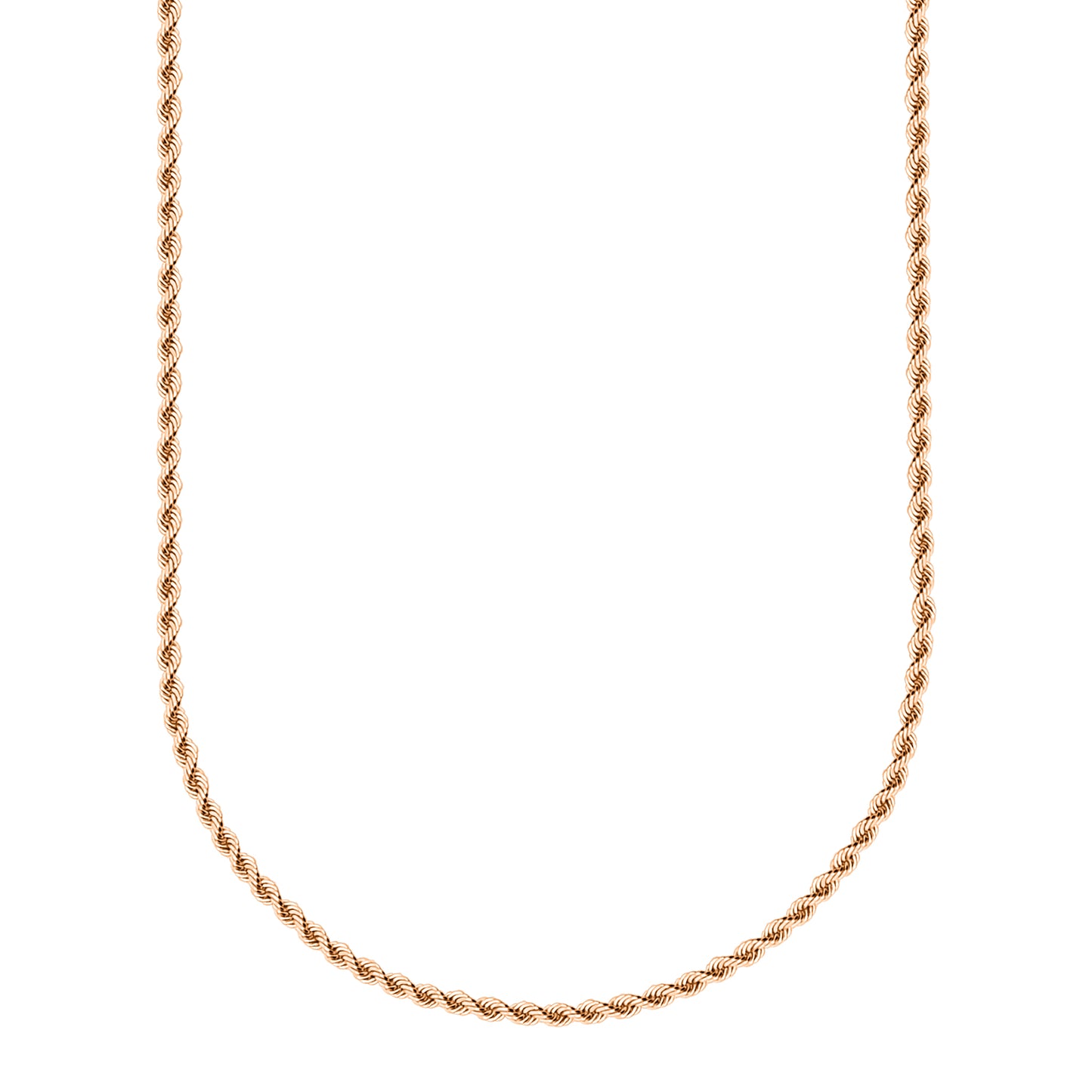 10K Rose Gold Rope Chain