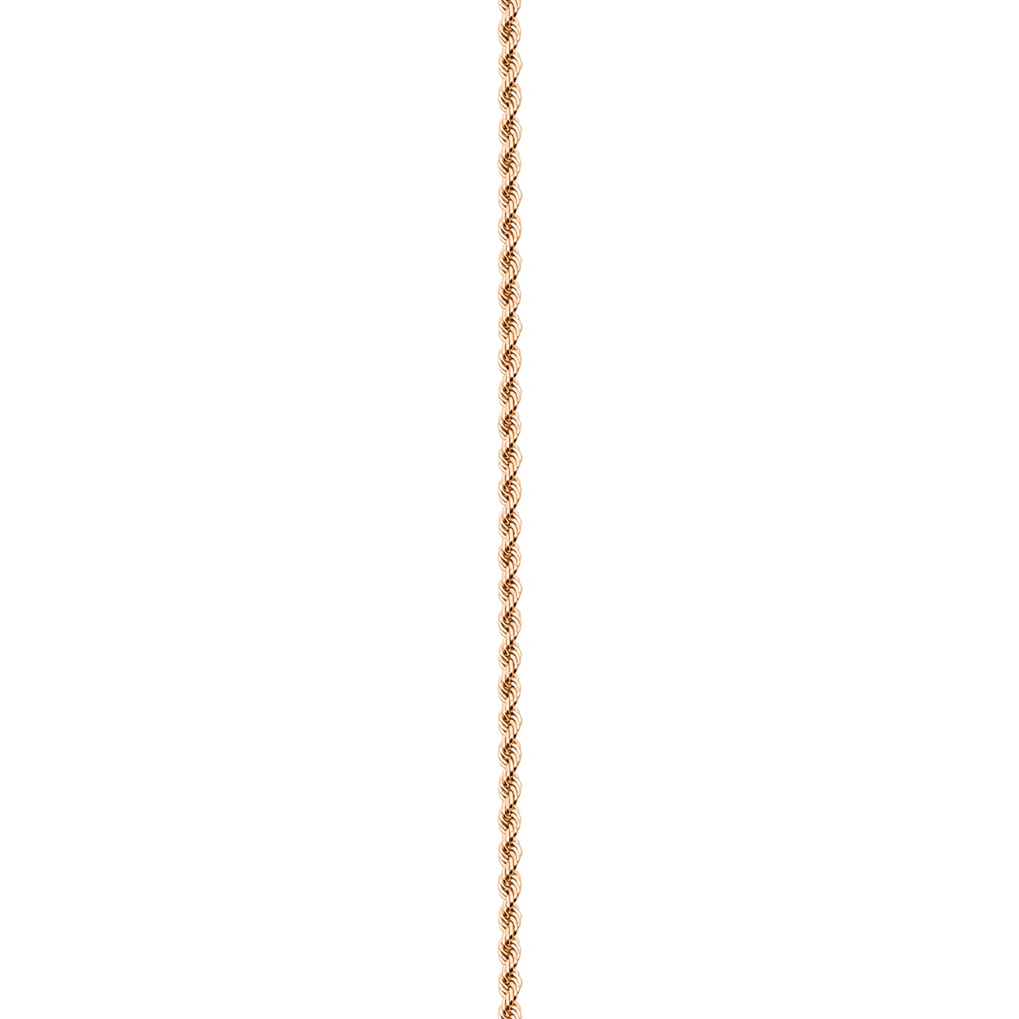 18K Rose Gold Rope Anklet