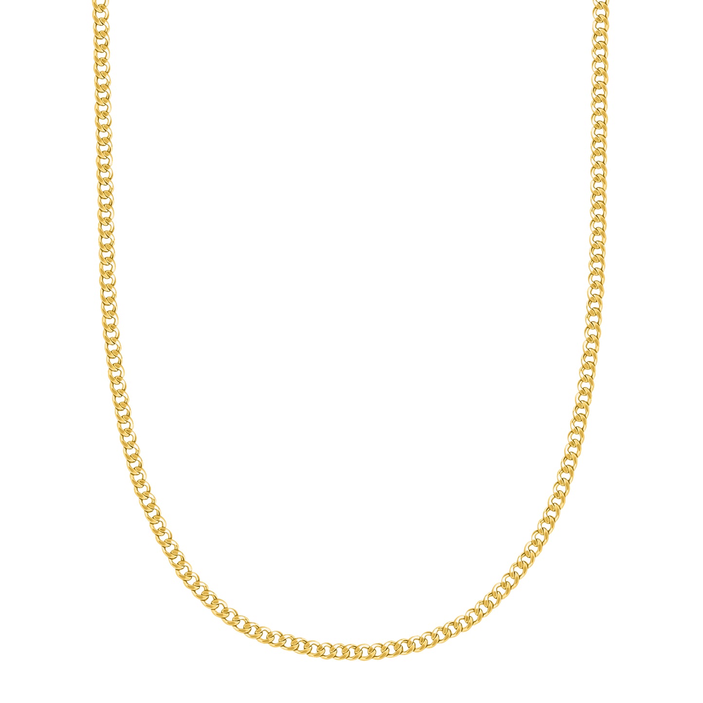 10K Yellow Gold Curb Link Chain