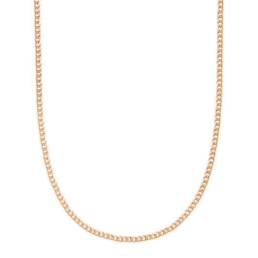 14K Rose Gold Curb Link Chain