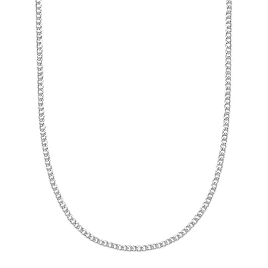 10K White Gold Curb Link