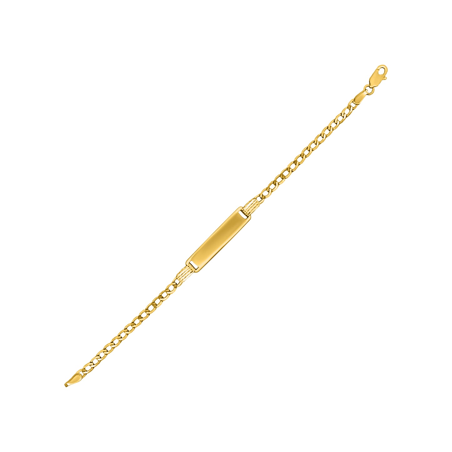 Elegant 10K Gold ID Bracelet