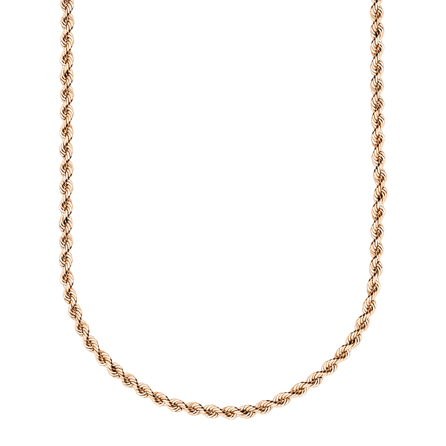 10K Rose Gold Rope Chain