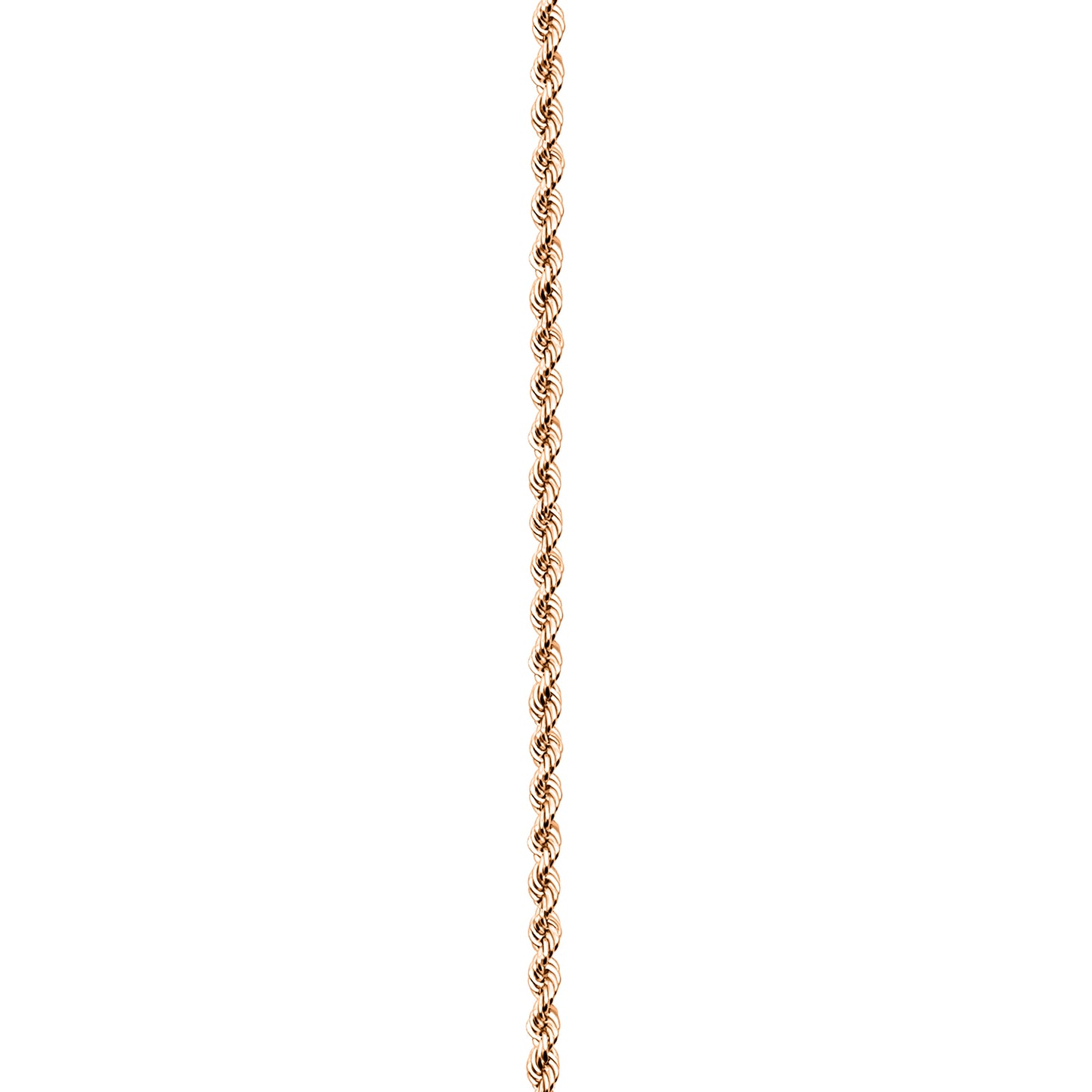 18K Rose Gold Rope Anklet
