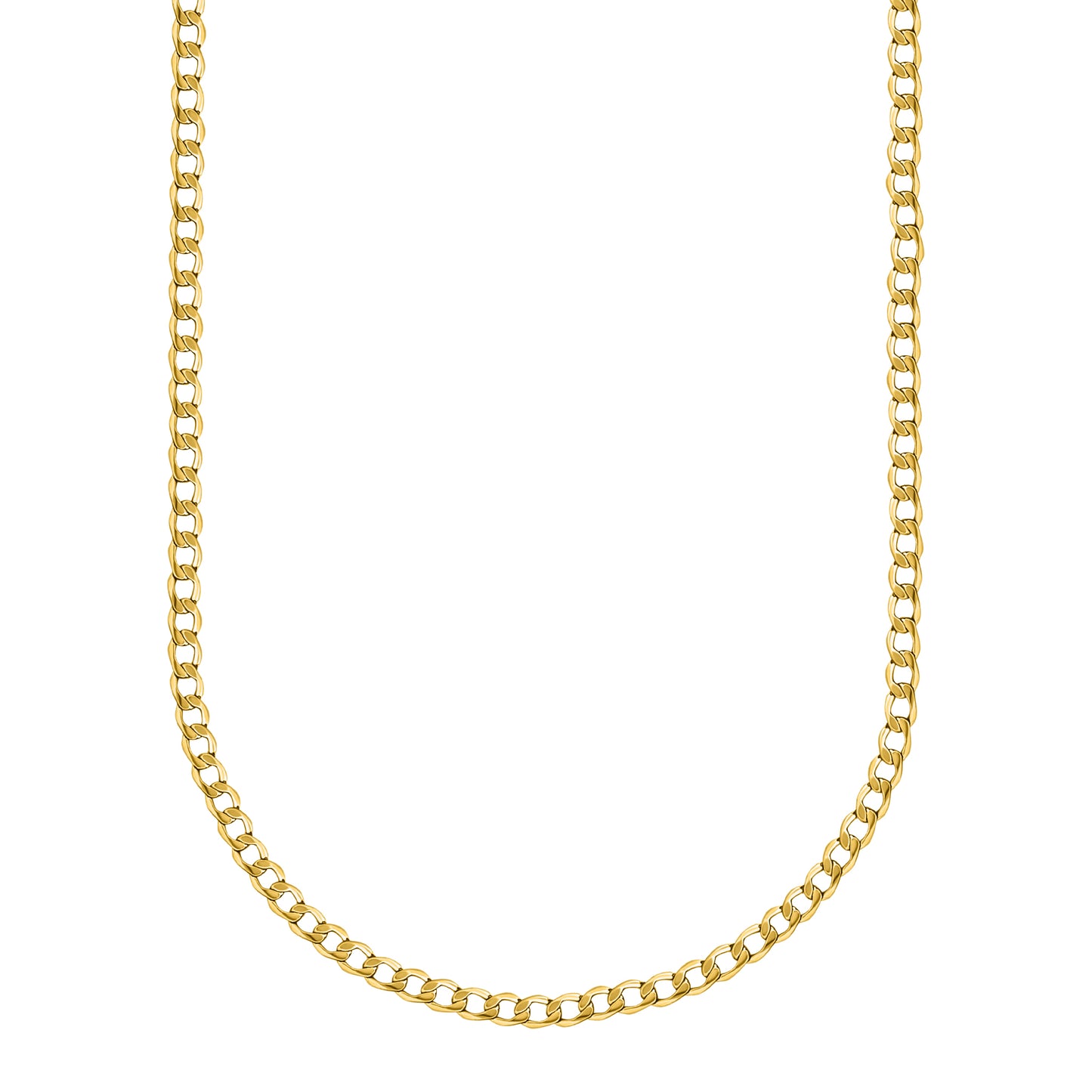 10K Yellow Gold Curb Link Chain
