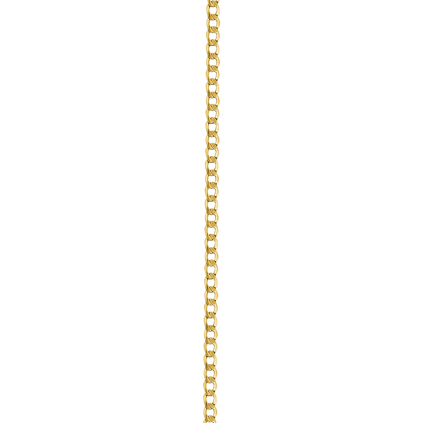 10K Yellow Gold Curb Link Anklet