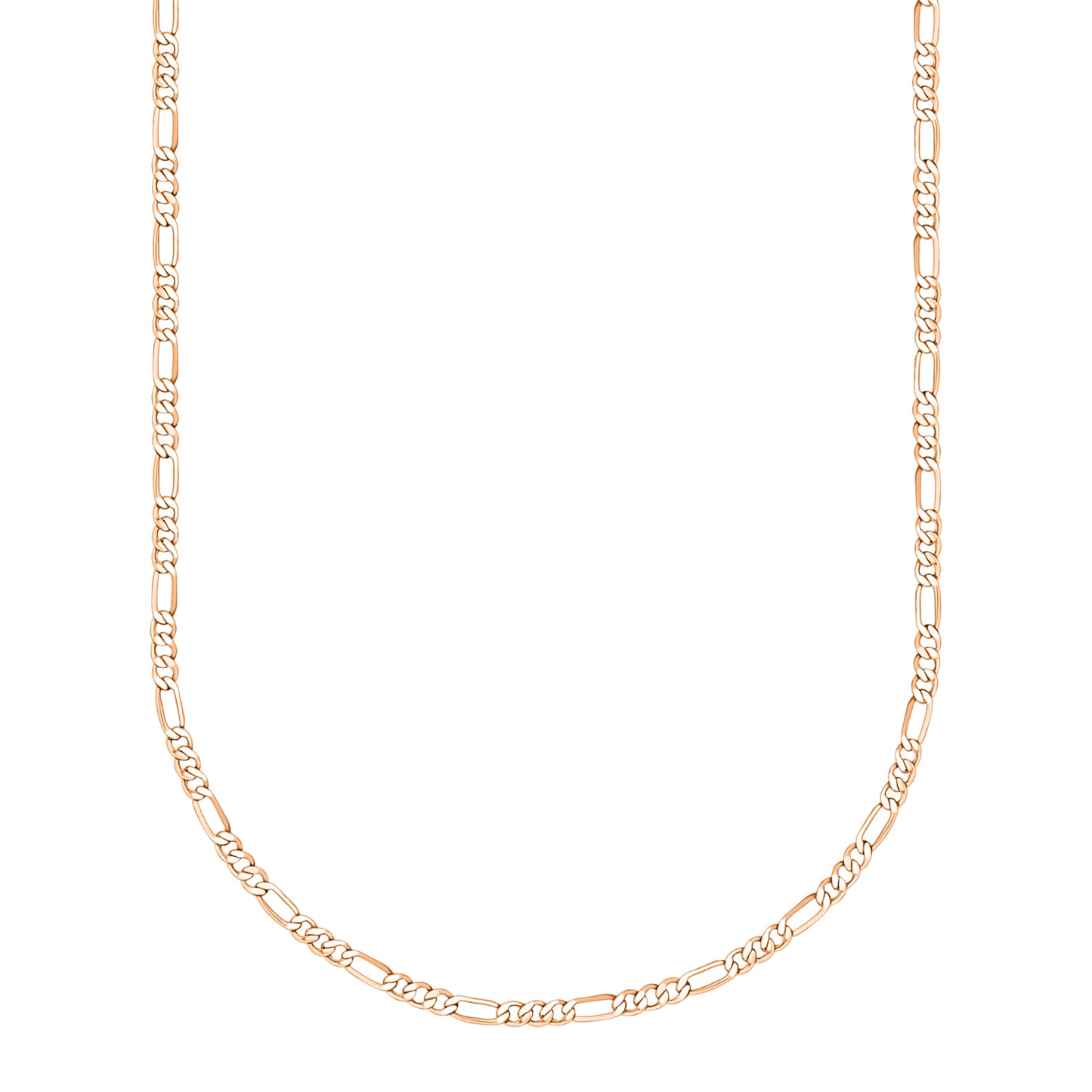 10K Rose Gold Figaro Link Chain