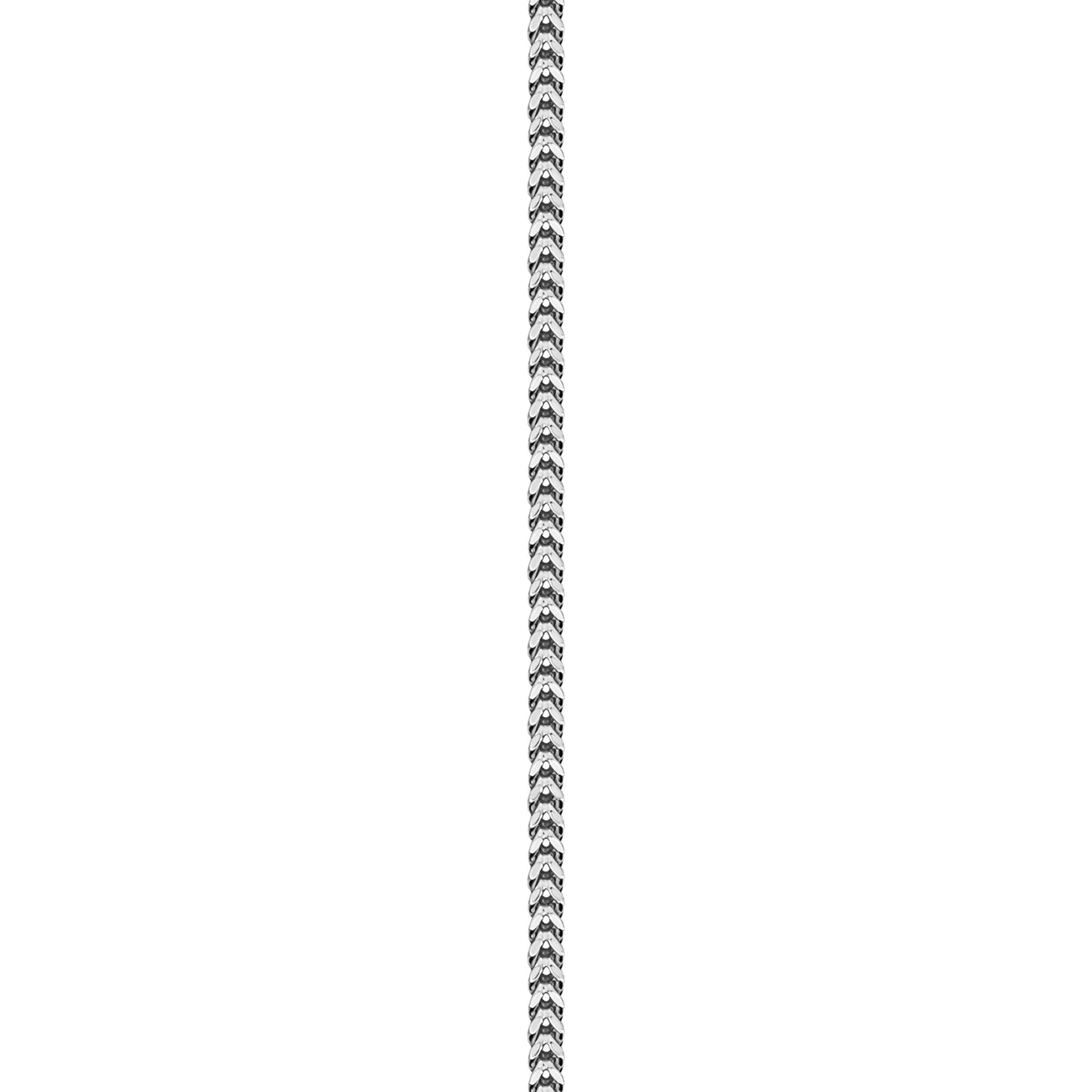 10K White Gold Franco Anklet