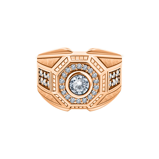 Rose Gold Heptagon Ring
