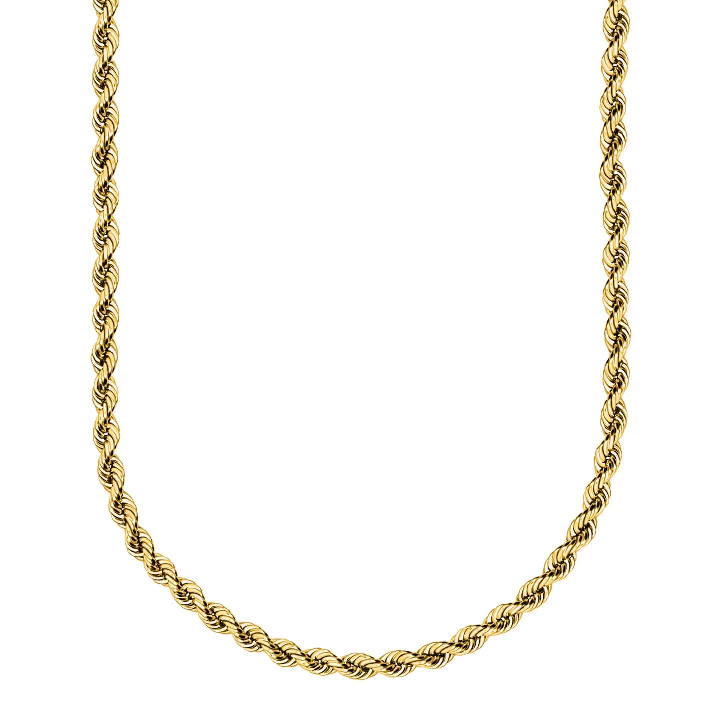 18K Yellow Gold Rope Chain