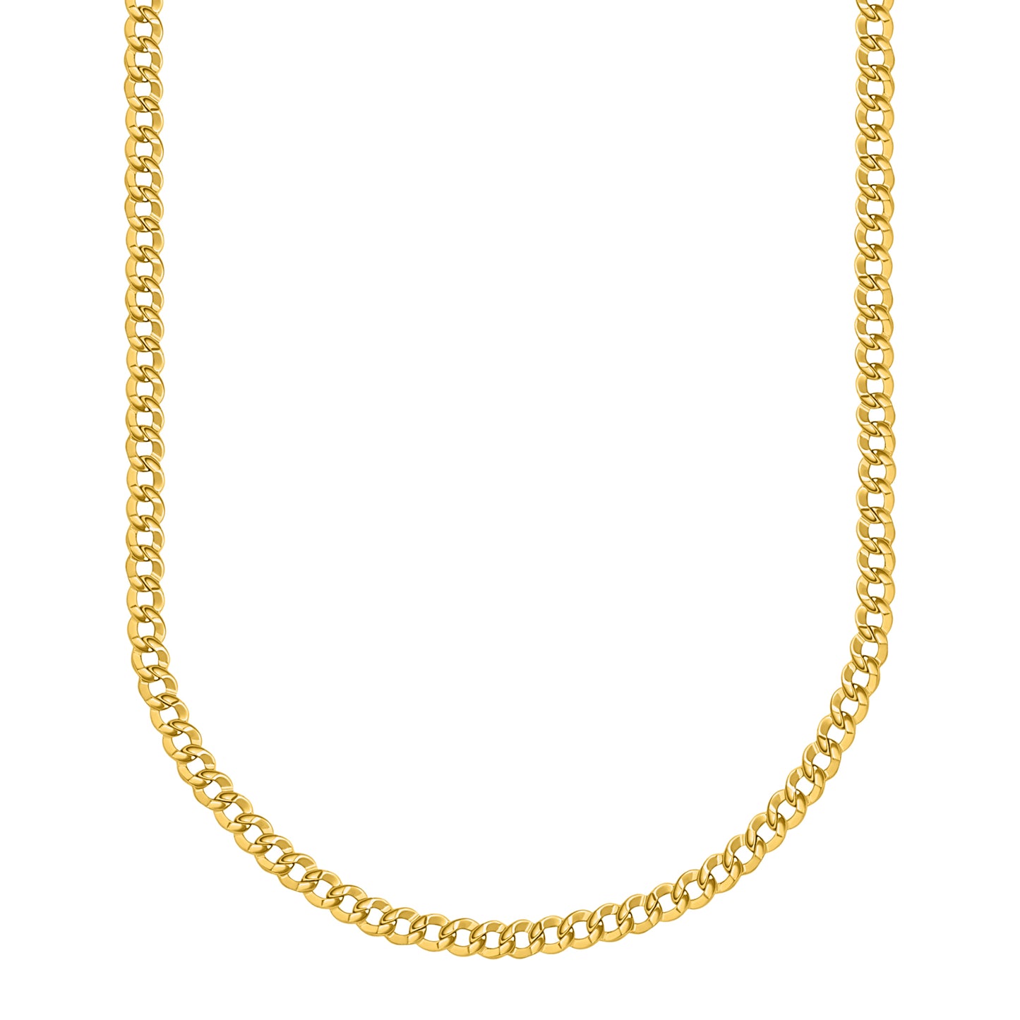 10K Yellow Gold Curb Link Chain