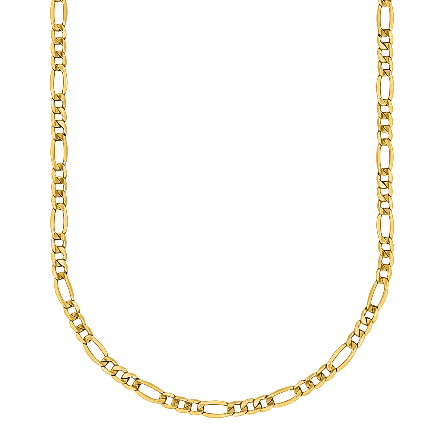 10K Yellow Gold Figaro Link Chain
