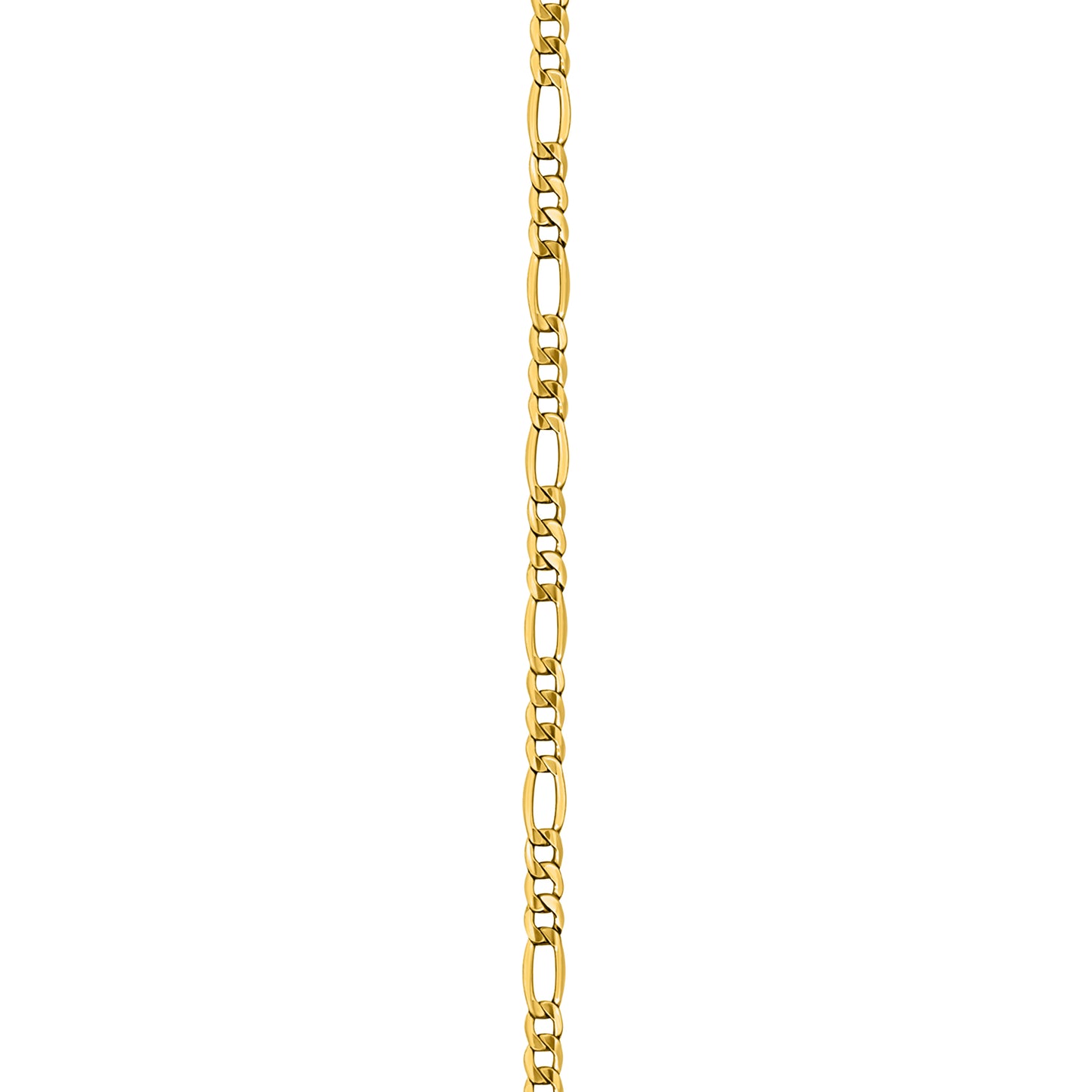 14K Yellow Gold Figaro Link Anklet