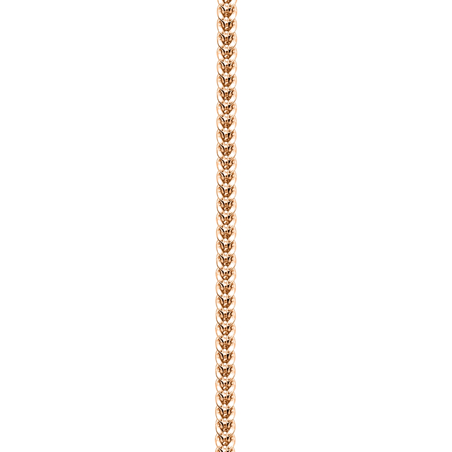 14K Rose Gold Franco Anklet
