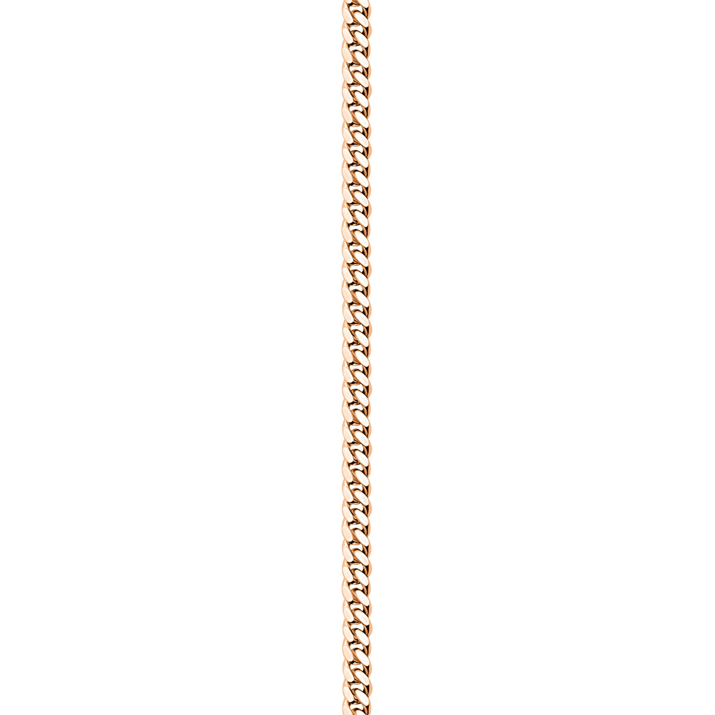 Rose Gold Finished 925 Silver Handmade Cuban Link Bracelet
