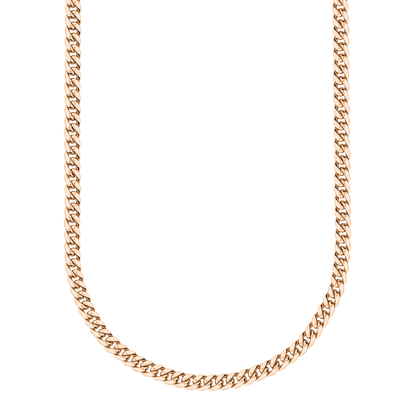 14K Rose Gold Cuban Link
