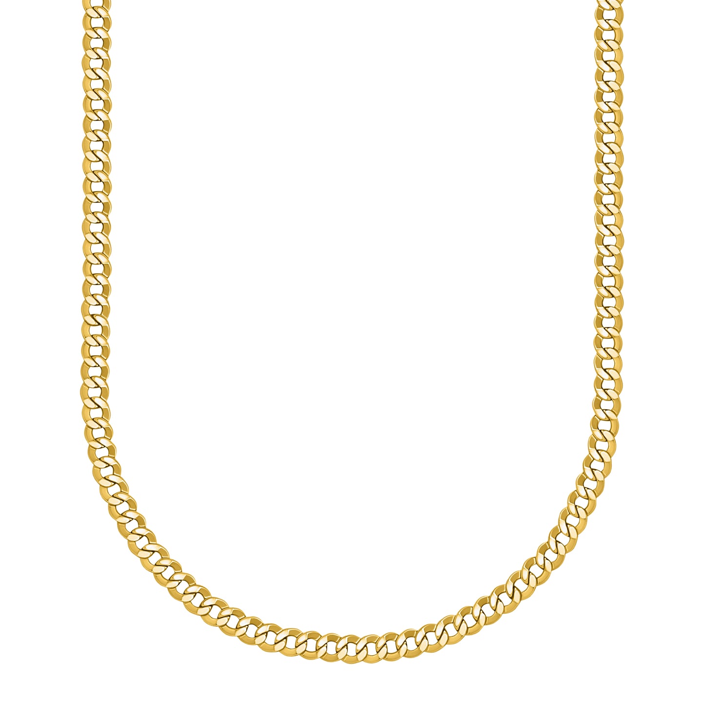 10K Yellow Gold Curb Link Chain