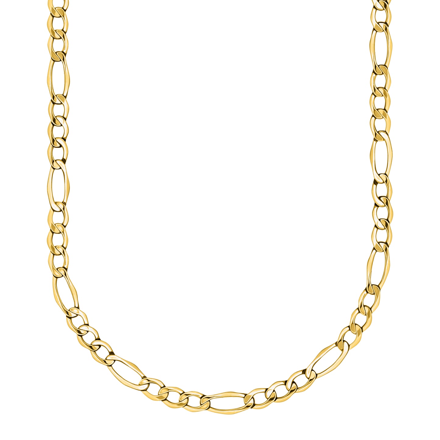 10K Yellow Gold Figaro Link Chain