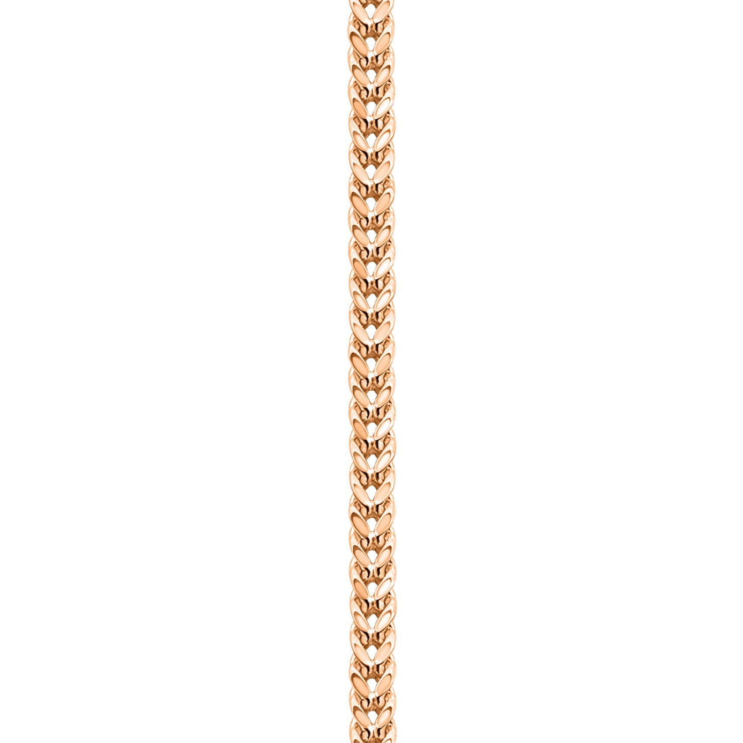 14K Rose Gold Franco Anklet