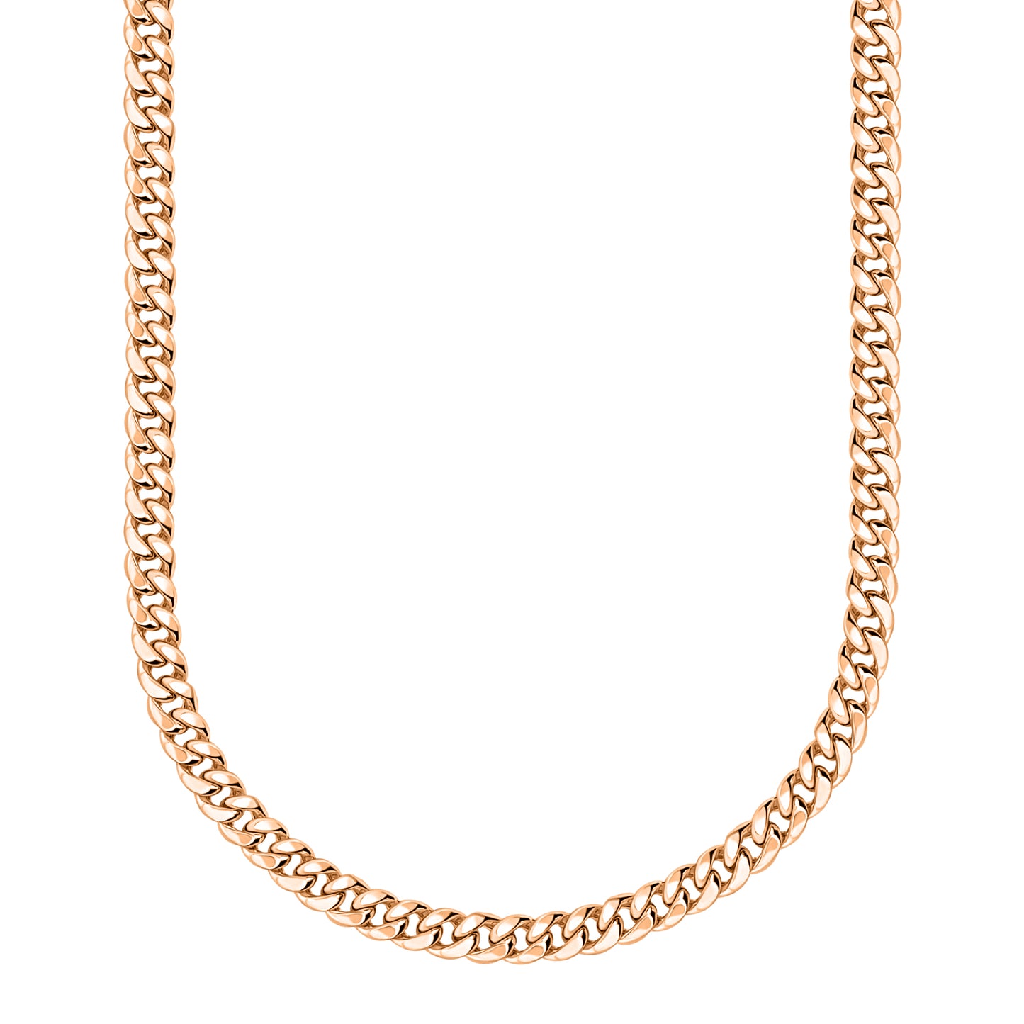 14K Rose Gold Cuban Link