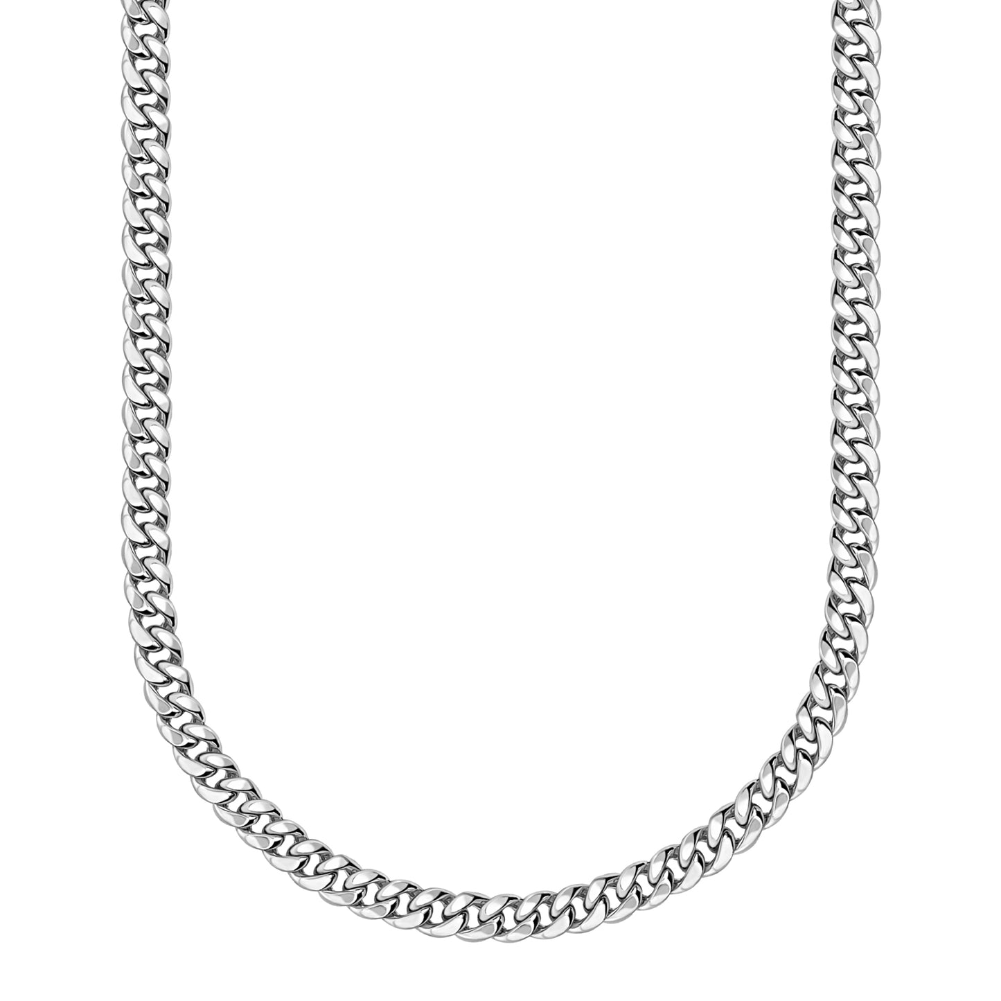 10K White Gold Cuban Link