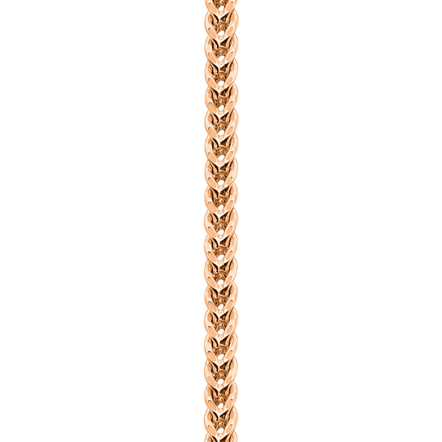 14K Rose Gold Franco Anklet