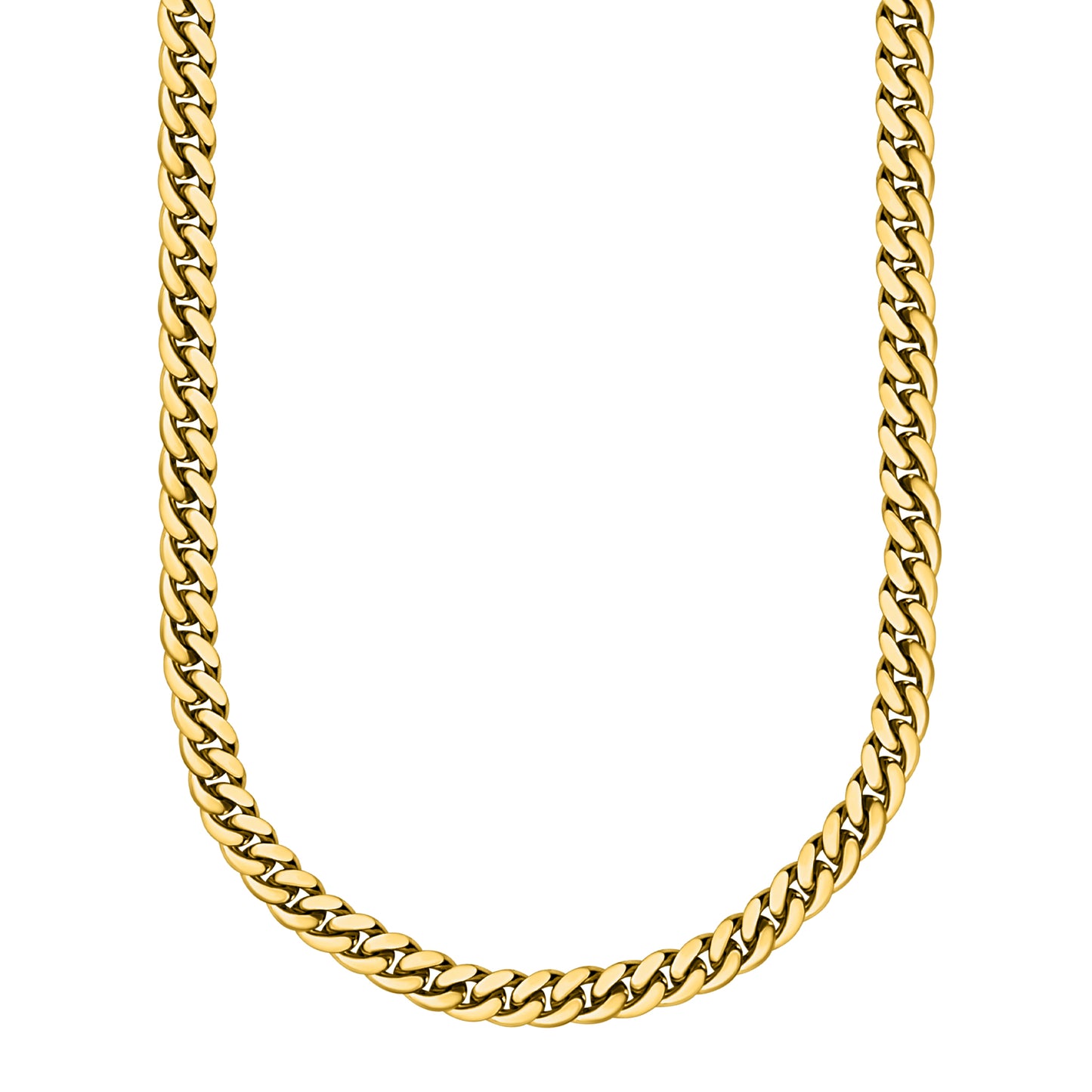Gold Finished 925 Silver Handmade Miami Cuban Link