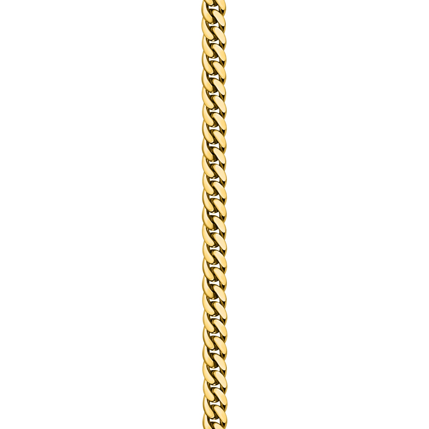 Gold Finished 925 Silver Handmade Cuban Link Bracelet