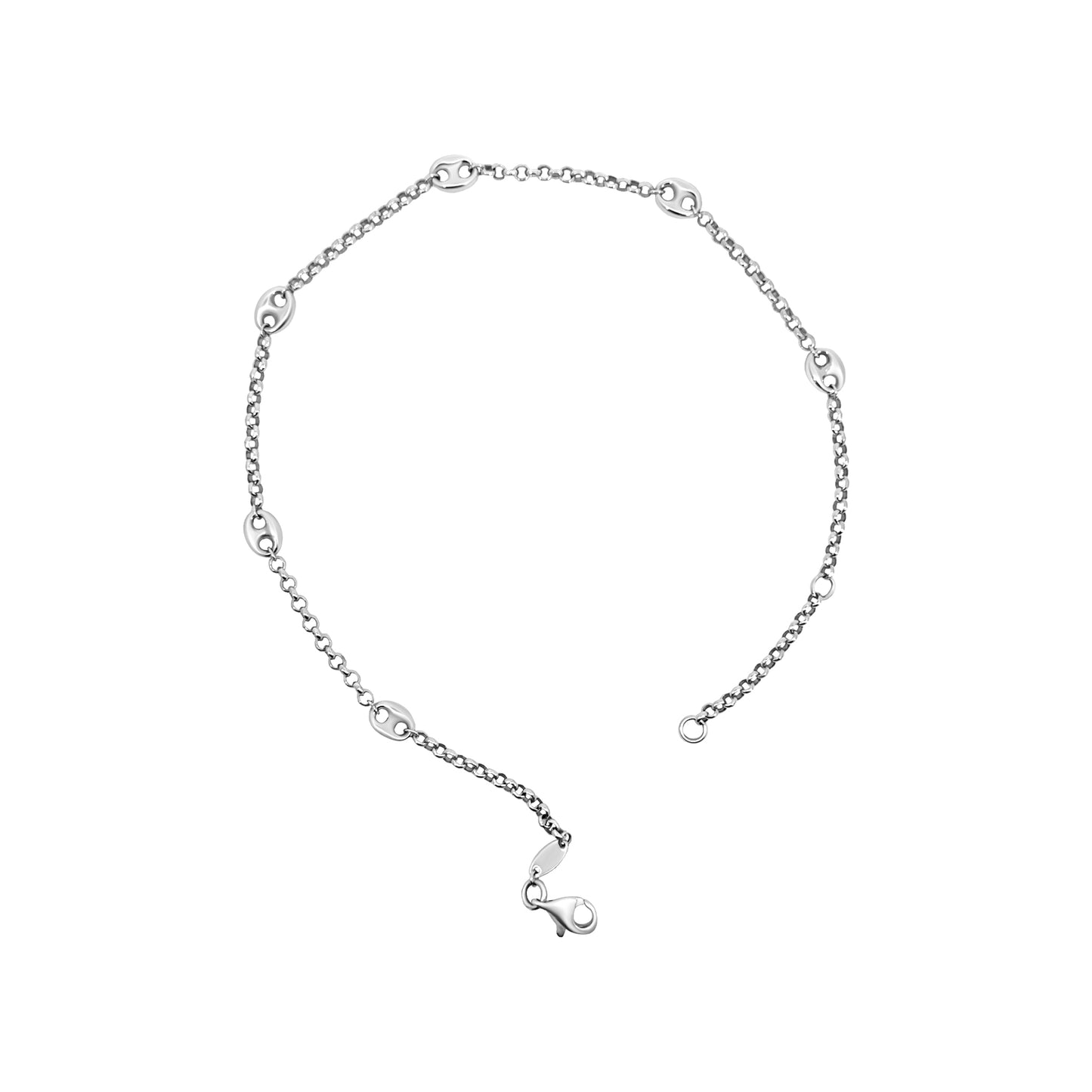 Mariner Puff Anklet with Adjustable Length
