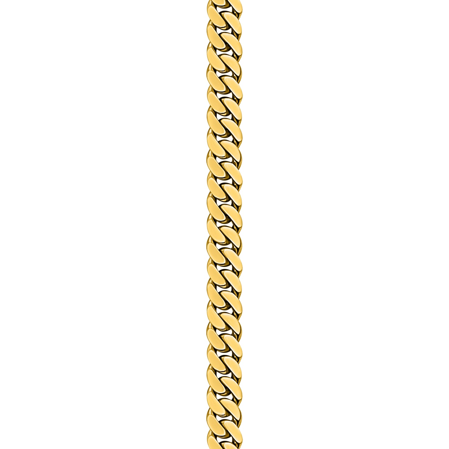 Gold Finished 925 Silver Handmade Cuban Link Bracelet