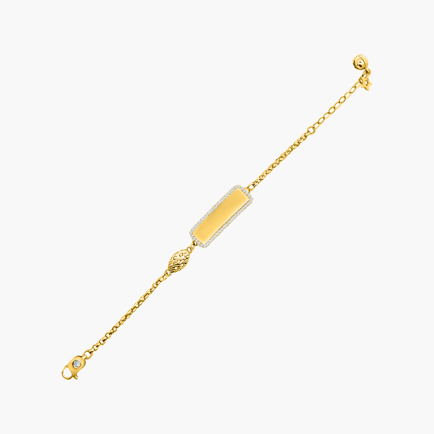 Elegant 14K Gold ID Bracelet