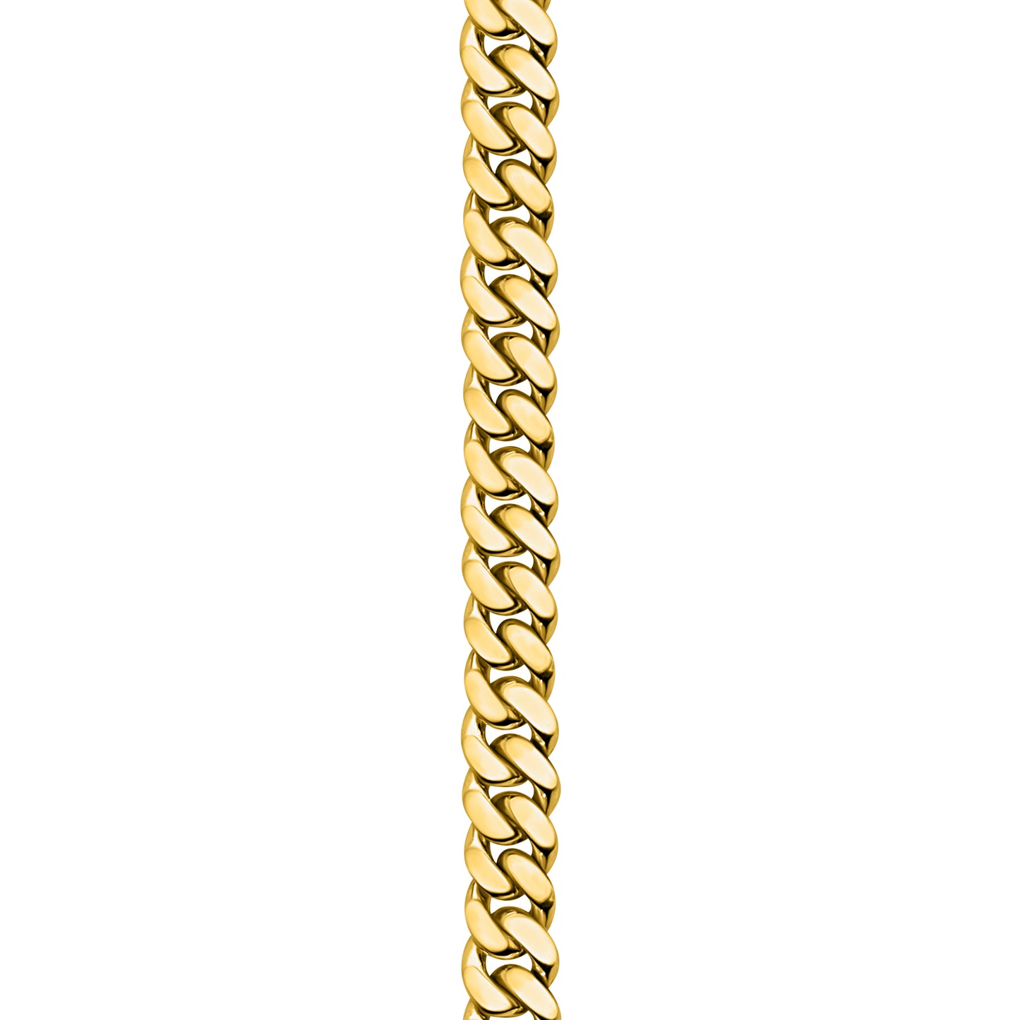 Gold Finished 925 Silver Handmade Cuban Link Bracelet