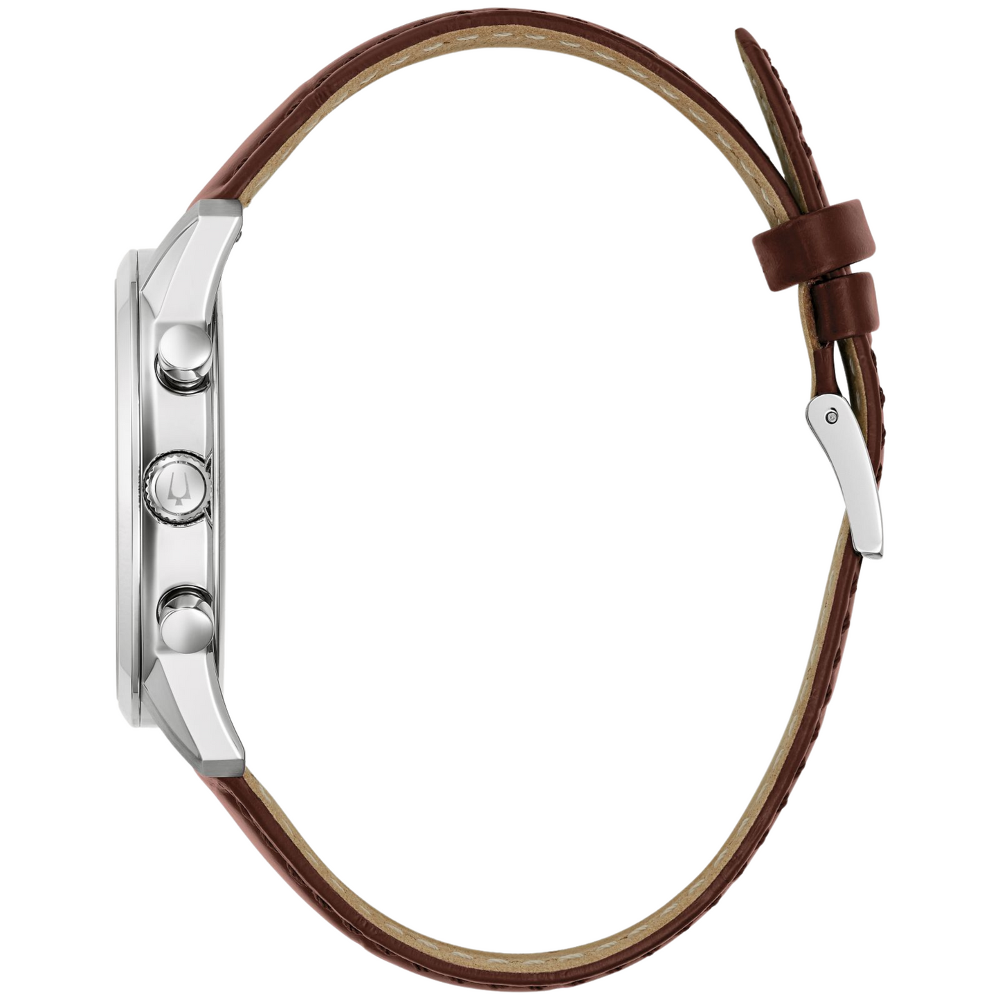 Bulova Blue Dial Leather Strap Sutton