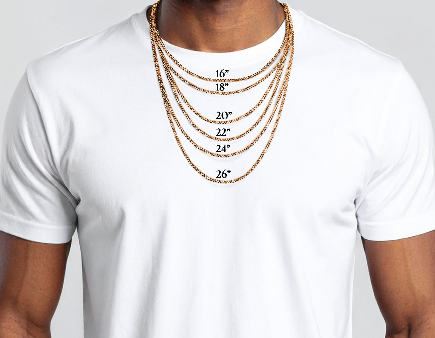 14K Rose Gold Cuban Link