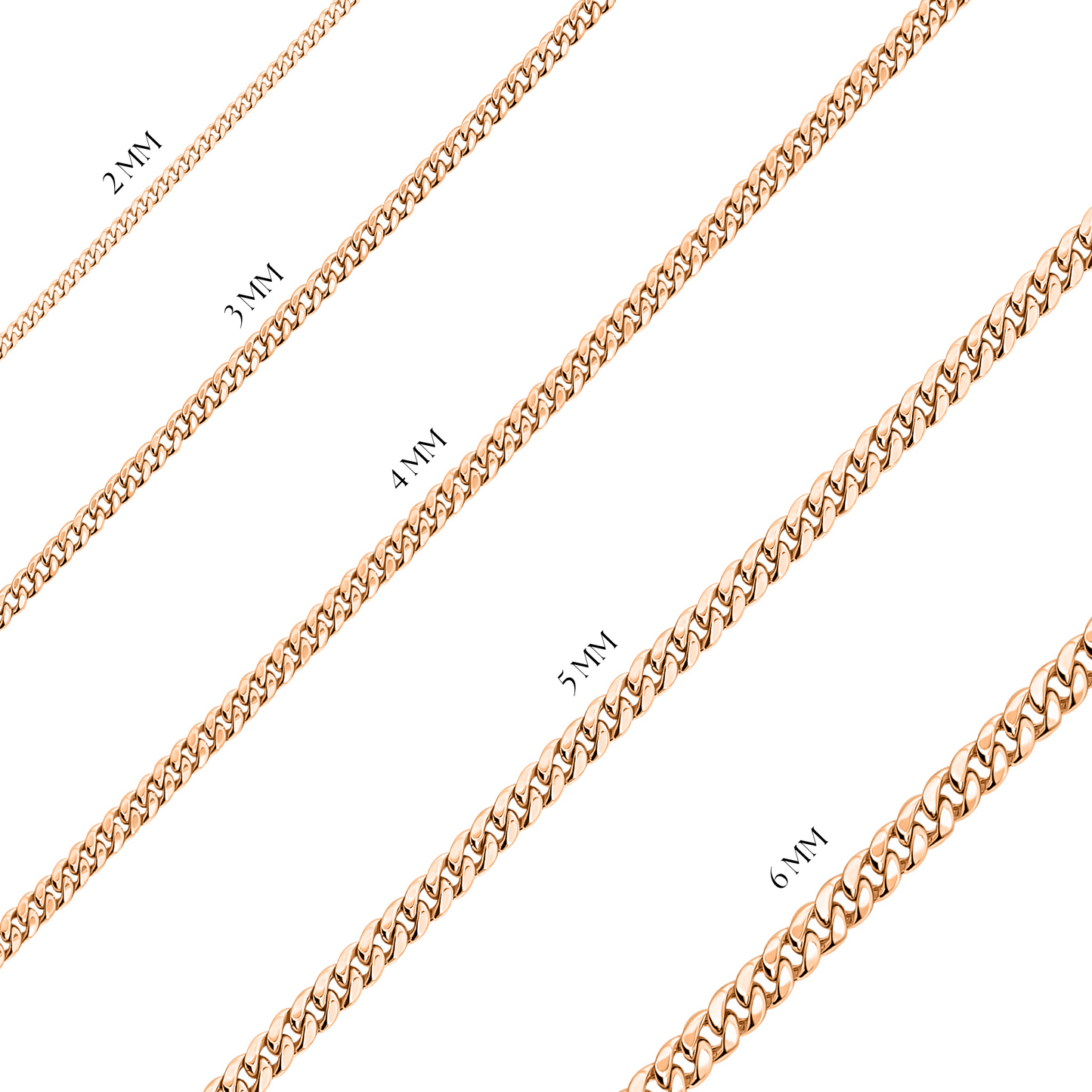 14K Rose Gold Cuban Anklet