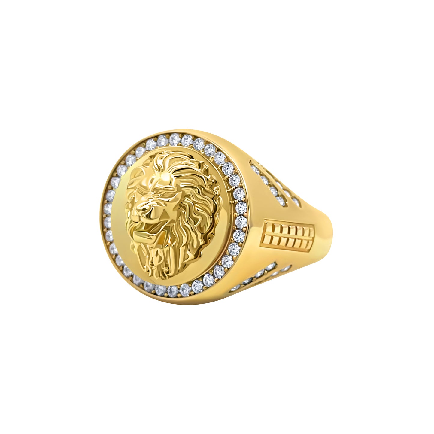 Circular Lion Gold Ring