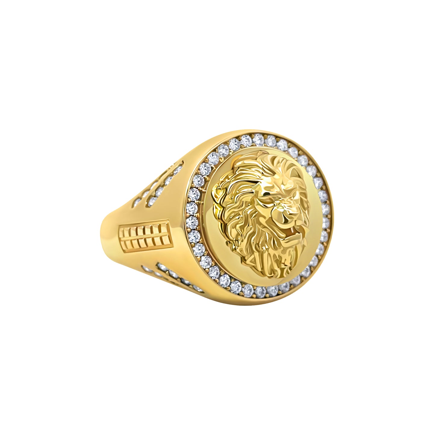 Circular Lion Gold Ring