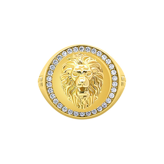 Circular Lion Gold Ring