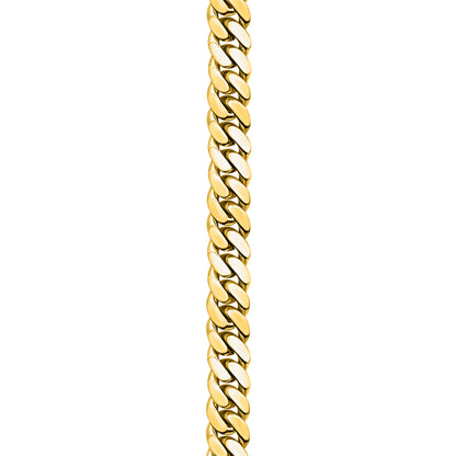 Gold Finished 925 Silver Handmade Cuban Link Bracelet