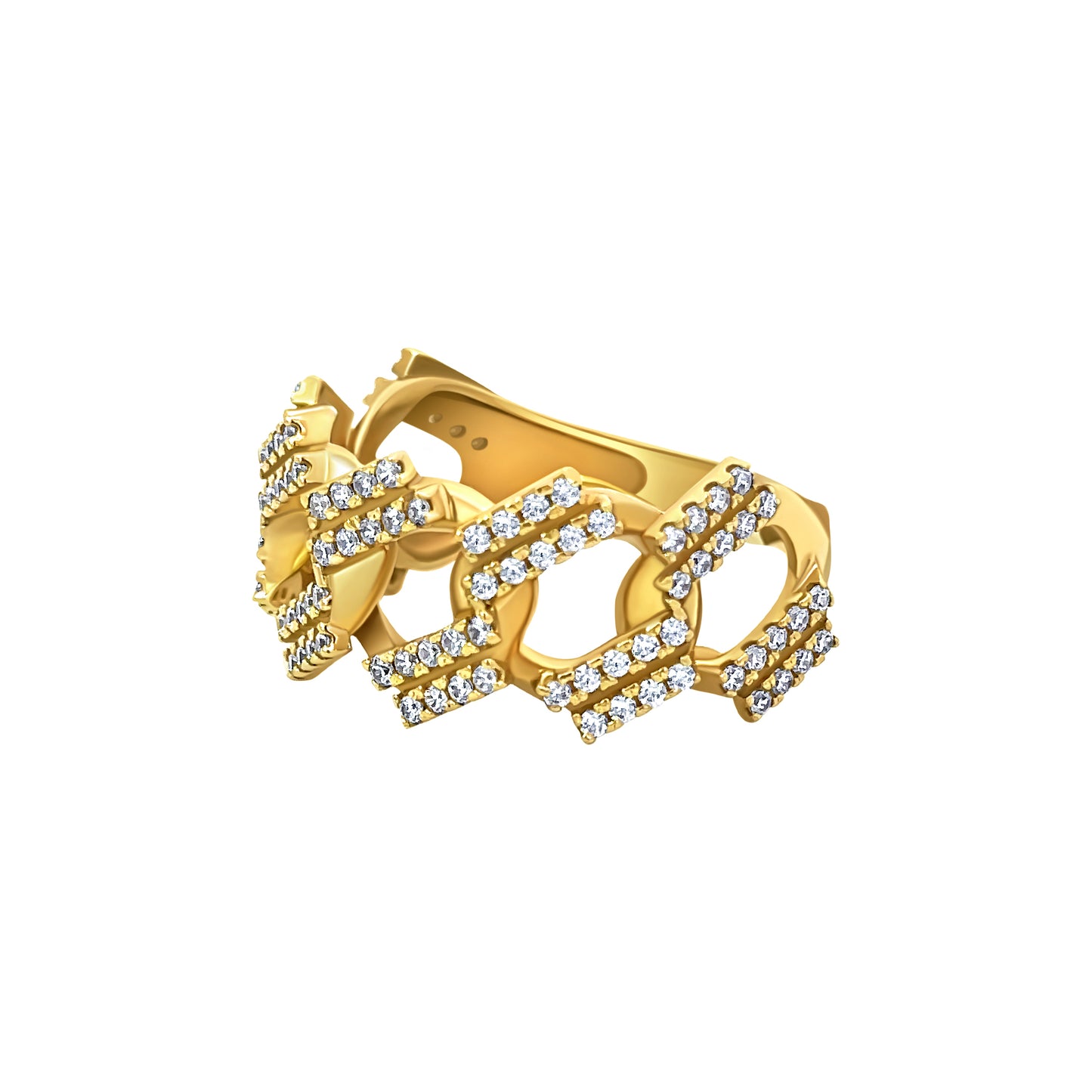 Half Cuban Link Ring