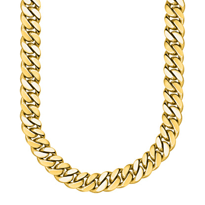 Gold Finished 925 Silver Handmade Miami Cuban Link