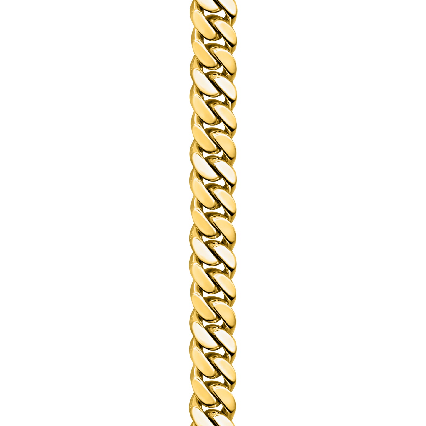Gold Finished 925 Silver Handmade Cuban Link Bracelet