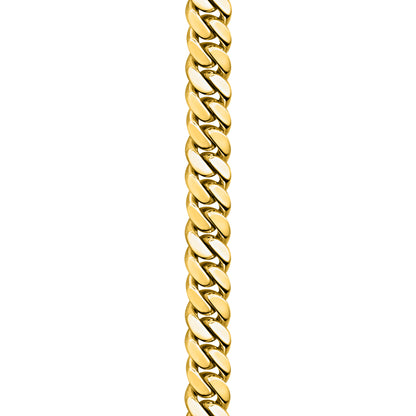 Gold Finished 925 Silver Handmade Cuban Link Bracelet