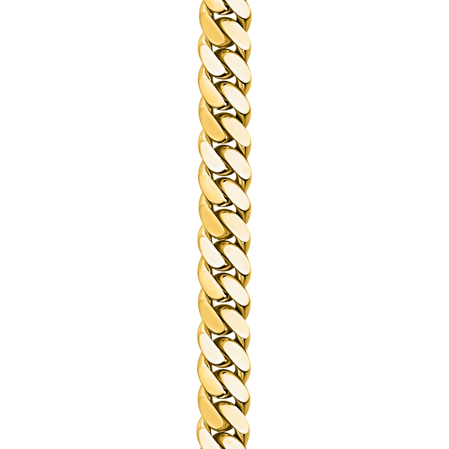 Gold Finished 925 Silver Handmade Cuban Link Bracelet