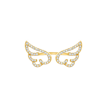 Adjustable Double Wings Ring
