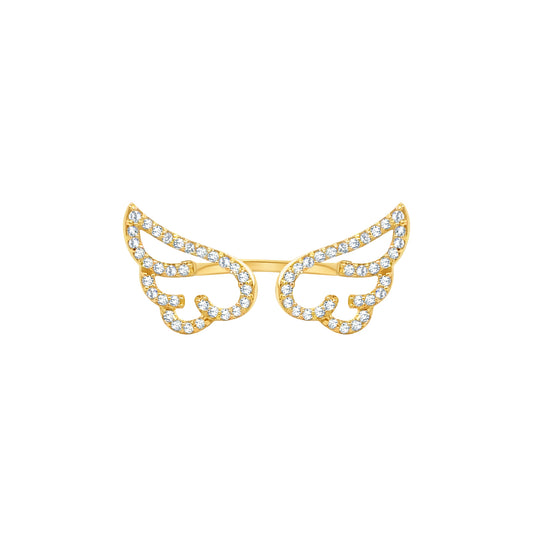 Adjustable Double Wings Ring